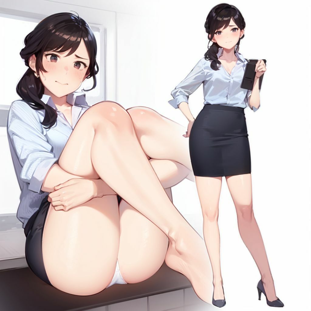 【OLちゃんの生パンティ2】セクシーな美脚で下着を見せてくれる女子社員達_8