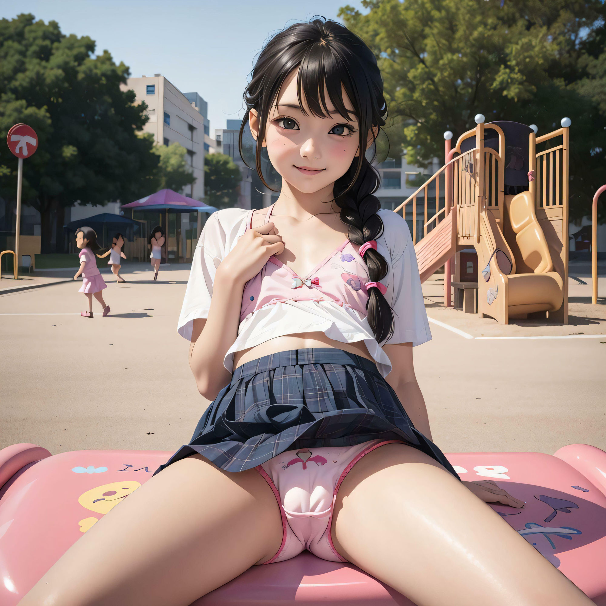 公園に行けば綿パンツ見せてくれる少女がいっぱいいる_1