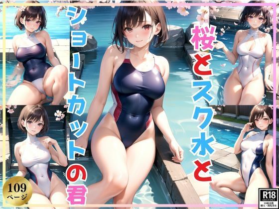 桜の季節にショートカットが似合うスクール水着の君に恋をした_0