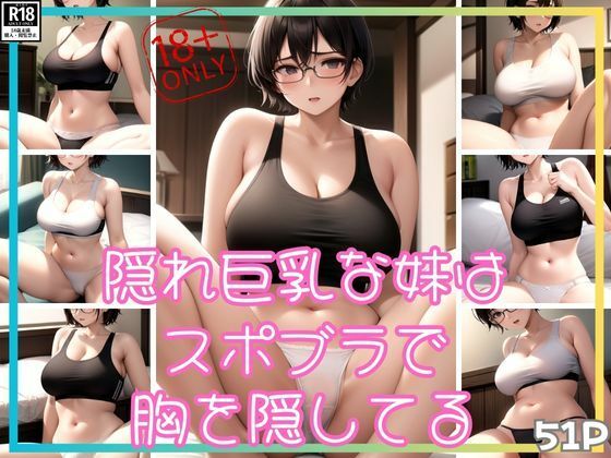 隠れ巨乳な妹はスポブラで胸を隠してるらしい_0