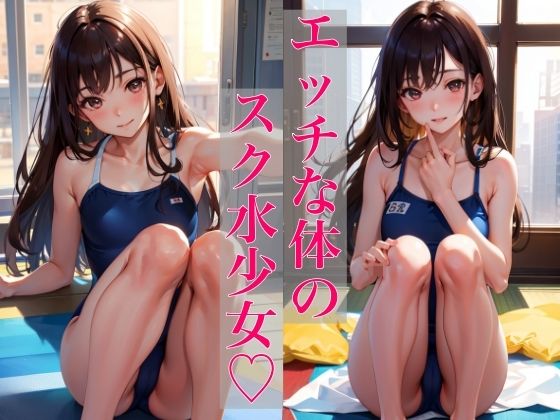 エッチな体のスク水少女 〜恥ずかしいからちょっとだけだよ〜_0