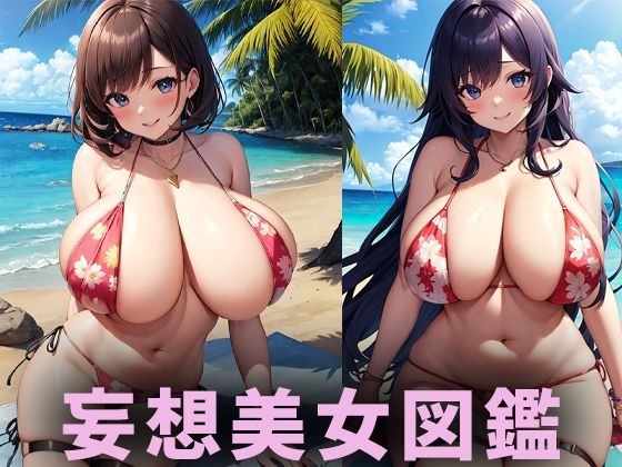 爆乳水着美女【妄想イラスト美女図鑑vol.113】_0