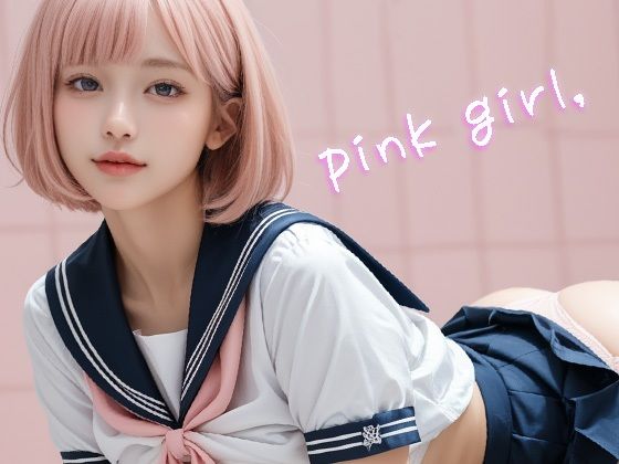 pink girl，_0