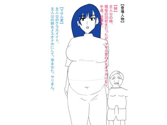 姉が犯●れ、雌オナホにされる。ボテ腹編